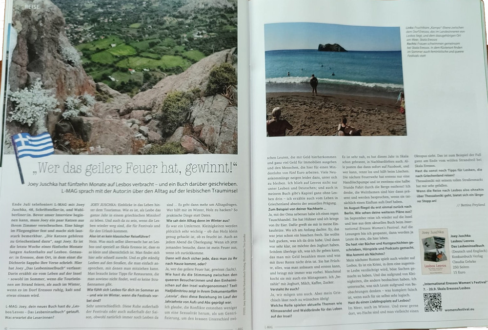 L-Mag: "Lesbos" Buch & Interview