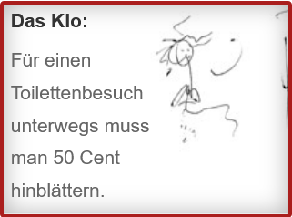 Toilettennutzungsgebühr 50 Cent? Weg damit!